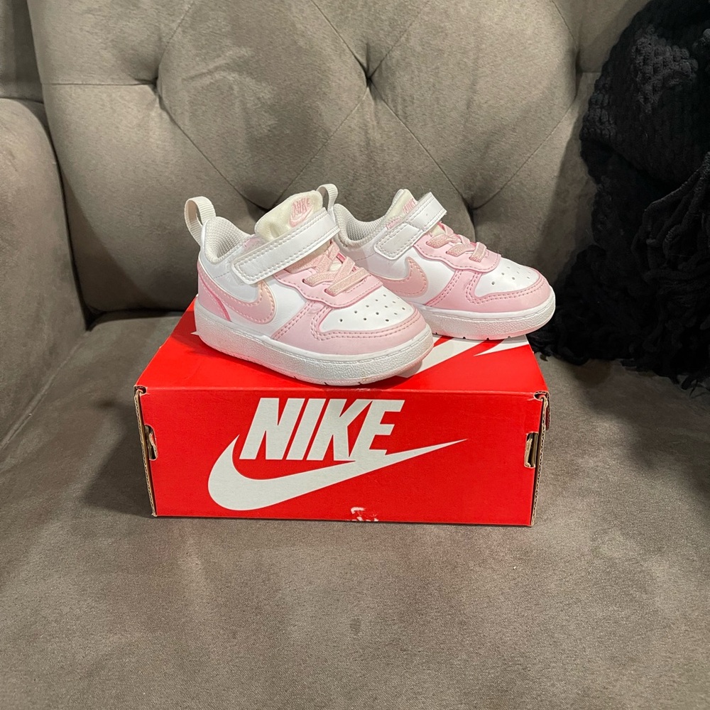 Pink & White Baby Nikes